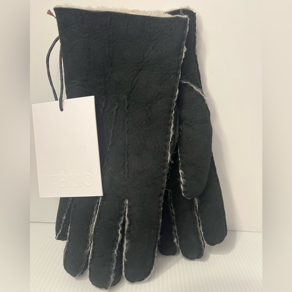 Italic Winter wonder-hand Super Soft & Warm Lamb Shearling Suede Gloves … - Picture 3 of 16